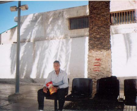 at train station